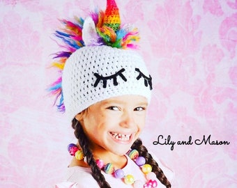 Unicorn Hat, PDF Pattern, Unicorn Pattern, Crochet Pattern, Unicorns, Crochet Unicorn, Rainbow Unicorn, Kids Hat, Unicorn Crochet, Unicorn