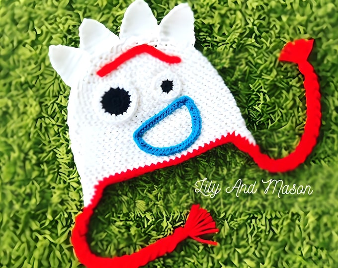 Spork Pattern Forky Toy Story Crochet Hat, Fork Spork Crocheting Pattern, Halloween ...