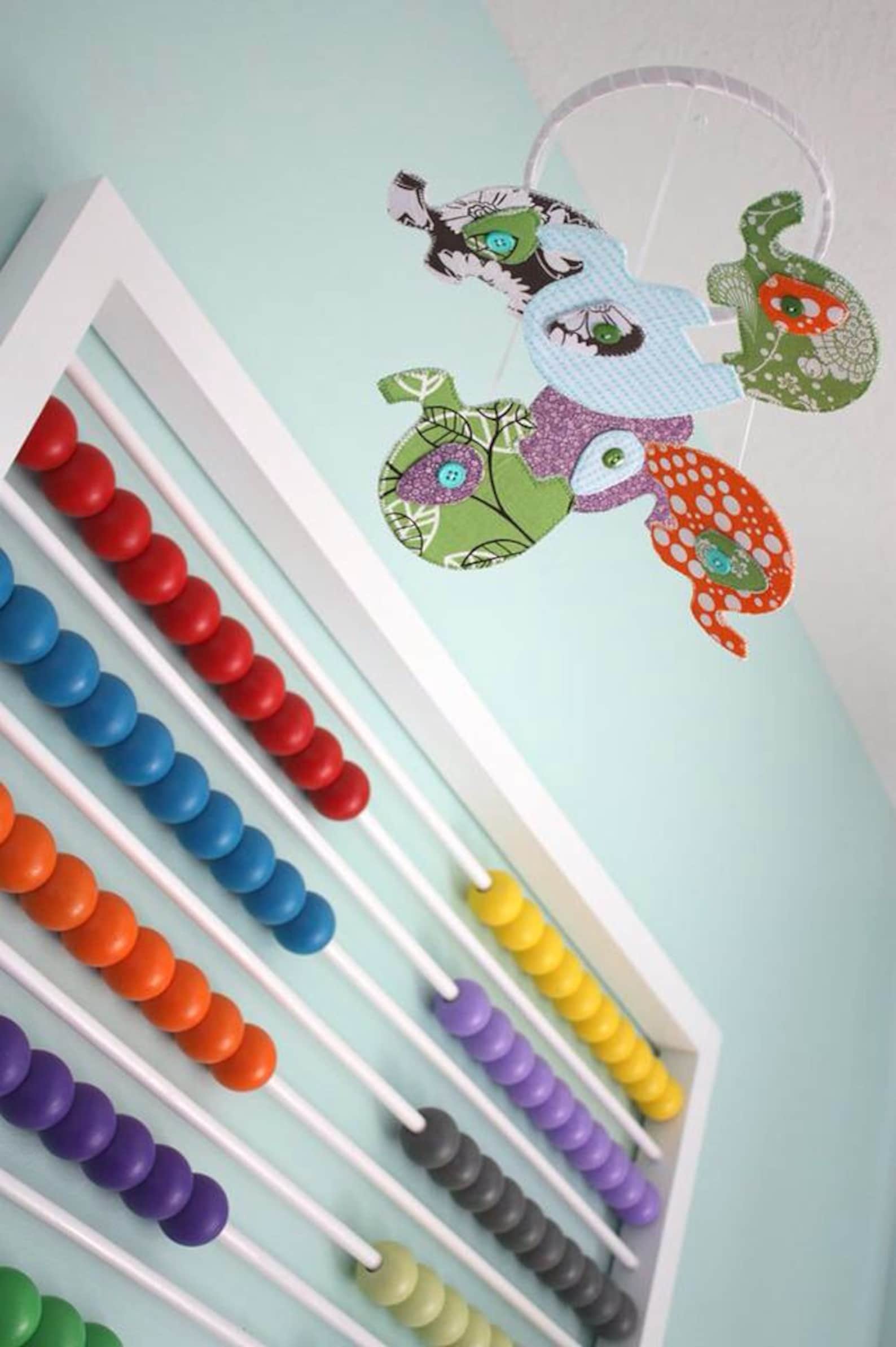 Large Abacus Wall Decor Changing Table Wall Decor Unique Etsy