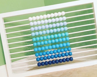 Abacus, Baby Boy, Baby Girl, Baby Gift, Baby Art, Baby Nursery, Baby Nursery Decor, Baby Nursery Wall Art, Ombre Abacus, Baby Room Wall Art