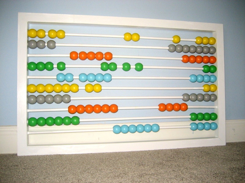Large Abacus Wall Decor Changing Table Wall Decor Unique Etsy