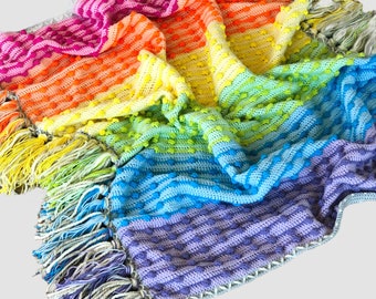 Crochet Blanket, Crochet Pattern, Blanket Pattern, Crochet Rainbow, Rainbow Blanket, Baby Blanket, Crochet Baby Blanket, Summer Blanket