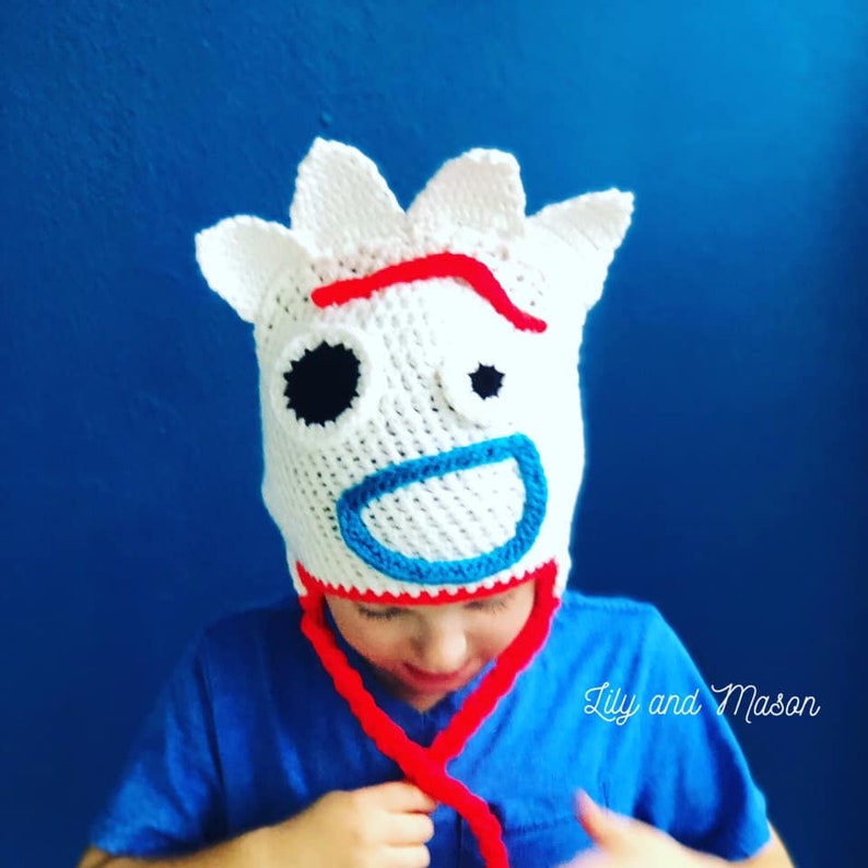 Fork Hat, Forky Crochet Pattern, Forky Halloween, PDF Crochet Pattern, Forky Hat, Spork, Sporky, Crochet Halloween, Forky Costume, Crochet image 2