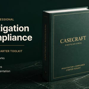 Investigation & Compliance Toolkit | Case Review, Interview, Evidence, QA Templates