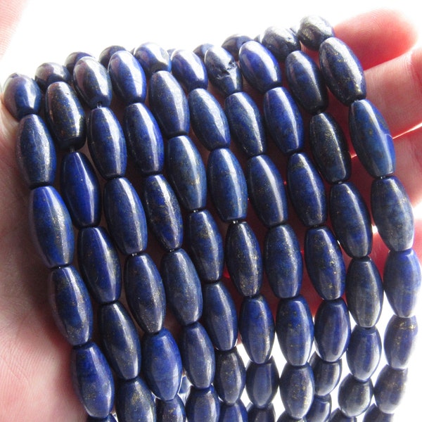 Natural LAPIS BEADS 16x8mm Barrel bead A Grade Lapis Lazuli Gemstone bead supply for making jewelry