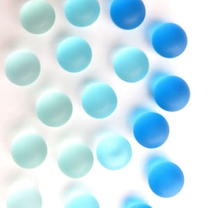 Cabachons Cultured Sea Glass 8mm Cabs Undrilled ASSORTED 3 colors NOT Drilled bead supply mushroom top diy jewelry