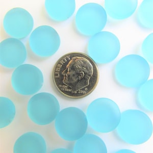 Cultured Sea Glass CABS 12mm CABACHONS U-Pick Assorted Colors Undrilled NOT Drilled bead supply for making jewelry