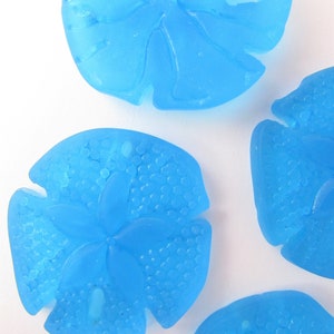 Cultured Sea Glass Sand Dollar PENDANTS 40x36mm 2 pcs frosted glass necklace pendant Large bead supply
