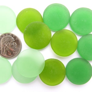 25mm Round Cabs Frosted Glass CABACHONS Cultured Sea Glass Undrilled assorted bead supply