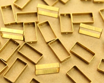 made in USA 16 pc RB-1312 Raw Brass Circle Charms: 8.5mm in diameter