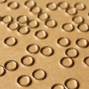 100 pc. Silver Plated Circle Links: 8mm diameter | FI-338