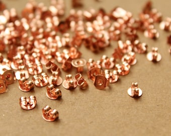 100 pc. Rose Gold Plated Earnuts | FI-324