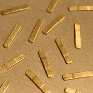 20 pc. Raw Brass Bandage Stampings: 21mm by 4mm - made in USA | RB-936