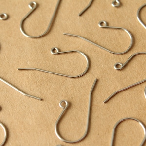 50 pc. Stainless Steel Earring Hooks 27mm | FI-193*