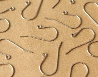 50 pc. Stainless Steel Earring Hooks 27mm | FI-193*
