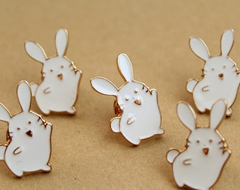 1 pc. Bunny Rabbit Brooch Pin, 26mm x 17mm | MIS-206*