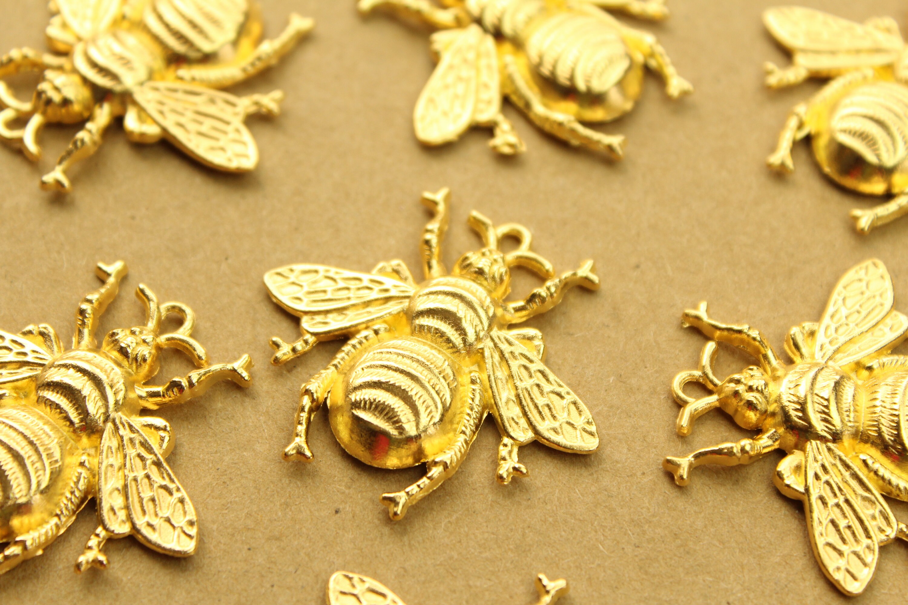 Gold bumble shop bee charm