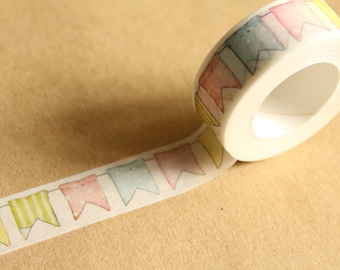 2 Rolls Banner / Garland Washi Tape, Multi-Colored | TLS-007