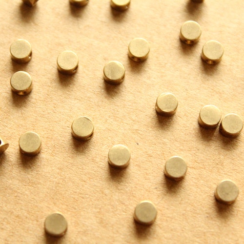 Brass Square Beads 2x2 Raw Brass Square Cube Beads Etsy