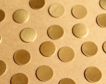 24 pc. Raw Brass Circles: 10mm in diameter - made in USA | RB-775