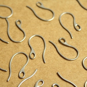 12 pc. Stainless Steel Earwires 22.5 by 11.5mm | FI-513