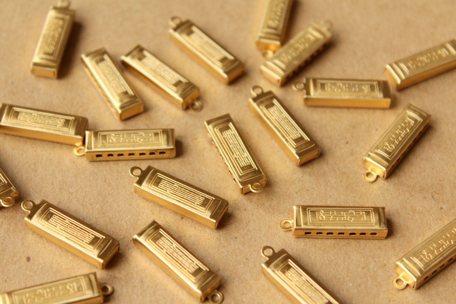 3 Pc. Small Raw Brass Harmonicas 23.5mm by 7.5mm by 3mm Etsy