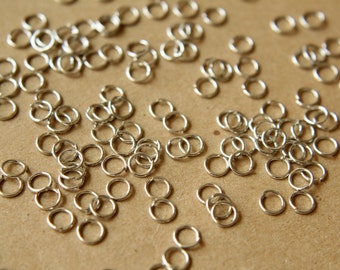 200 pc. 5mm Silver Open Jumprings, 22 gauge | FI-243