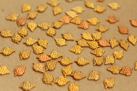 12 pc. Tiny Raw Brass Grape Bunches: 8.5mm by 6mm - made in USA | RB-686