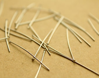 100 pc. Stainless Steel Headpins, 35mm long 23 gauge | FI-612