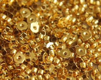 100 pc. Gold Plated Earnuts | FI-083