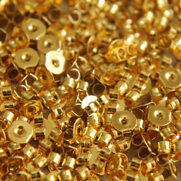 100 pc. Gold Plated Earnuts | FI-083