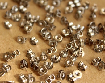 100 pc. Stainless Steel Earnuts | FI-237