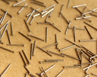 100 pc. Stainless Steel Earring Posts, 1.6mm pad | FI-236
