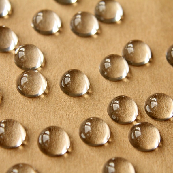 50 pc. Round Glass Cabochons - 10mm | MIS-044