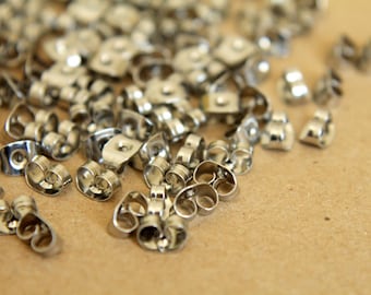 100 pc. Stainless Steel Earnuts | FI-098