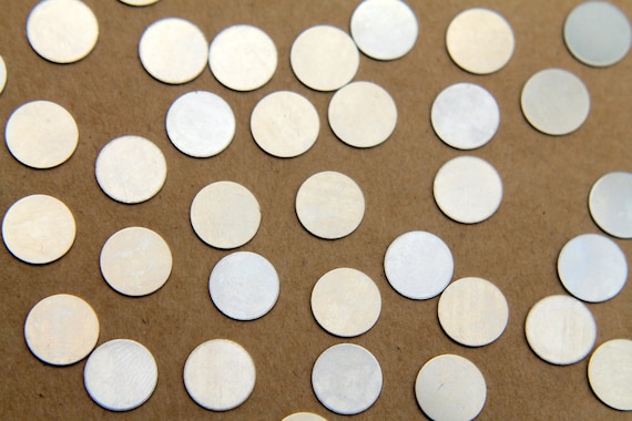 6 pc. Small Nickel Silver Circles: 10 mm diameter - made in USA | RB-330