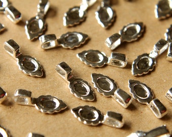 16 Bélières à Clipser Plaqué Or 14 Carats Avec Zircone, 20 Anneaux Sautants - Kit Fabrication De Bijoux