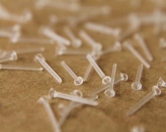 200 pc. Plastic Earring Posts, 3mm pad | FI-155