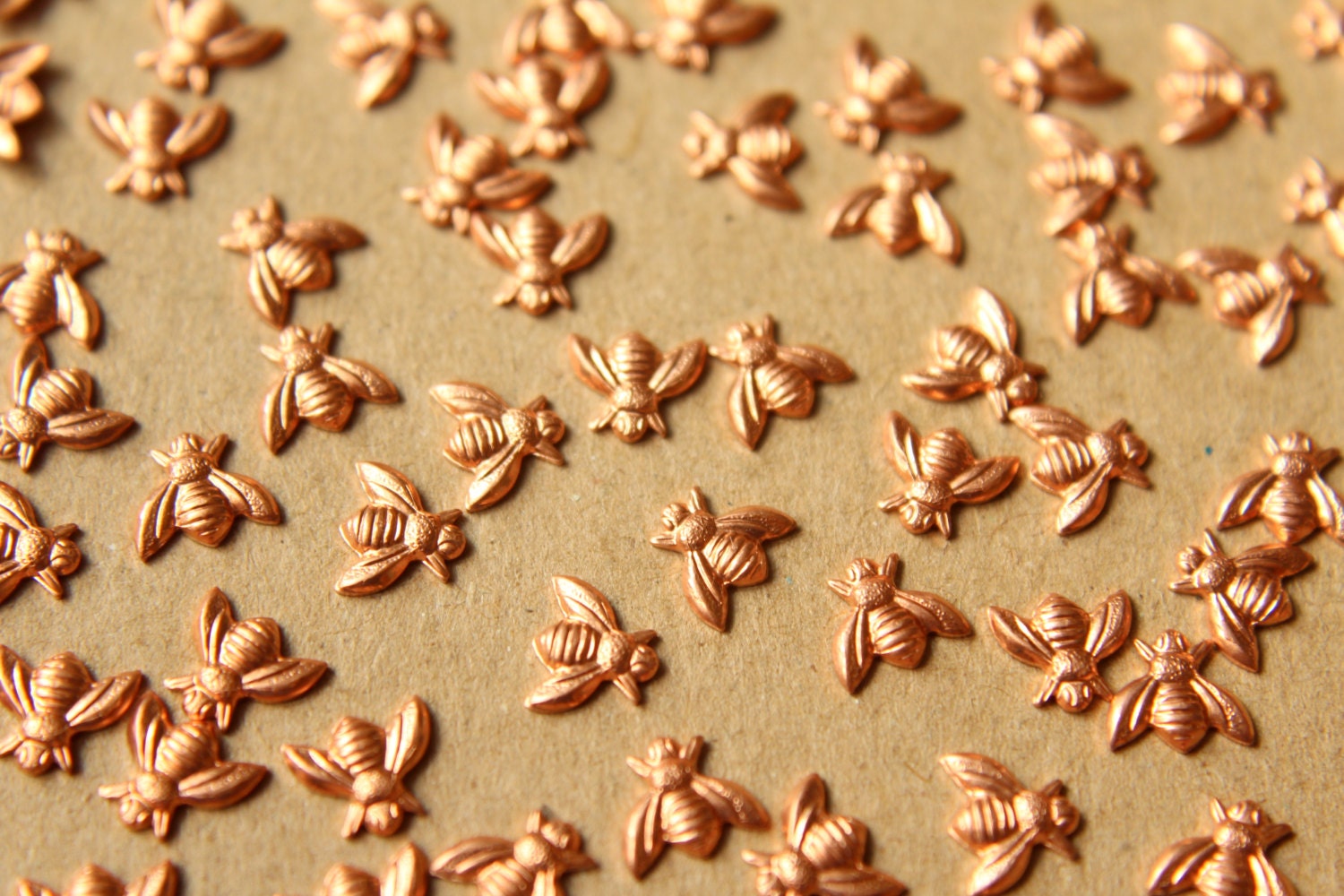 12 Pc. Tiny Raw Copper Bees 7mm by 6mm Made in USA RB594 Etsy