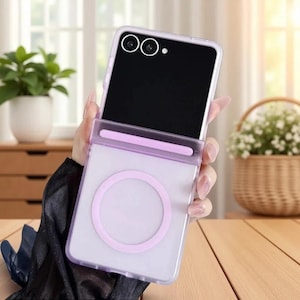 Candy Color MagSafe Translucent PC Cover for Galaxy Z Flip, Hinge Protection