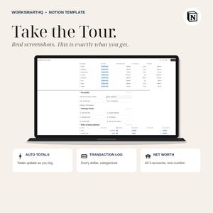 Notion Finance Tracker Template | Budget Planner, Expense Tracker, Savings Goals, Bills Dashboard (Digital Download) image 4