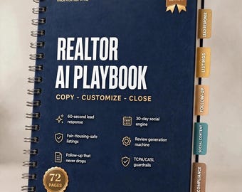 Manual de IA para agentes inmobiliarios 2026 / Guía para agentes inmobiliarios de EE. UU. y Canadá, descripciones de propiedades, seguimiento de clientes potenciales (descarga en PDF)