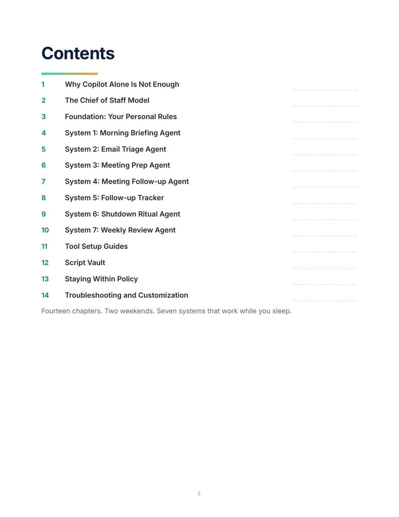 AI Chief of Staff System | Proactive Email, Meeting & Task Workflows | 2026 PDF Guide image 2