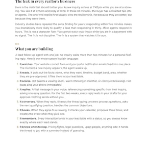 Plan de seguimiento de clientes potenciales inmobiliarios mediante IA para agentes inmobiliarios / Respuesta instantánea a consultas / Guía de automatización sin código (PDF) imagen 4