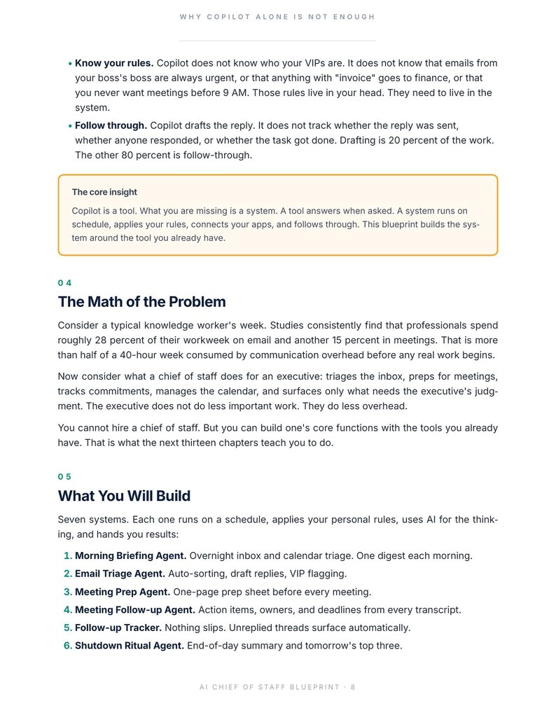 AI Chief of Staff System | Proactive Email, Meeting & Task Workflows | 2026 PDF Guide image 5