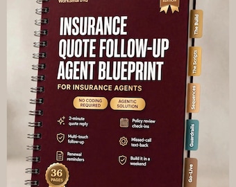 Sistema de seguimiento para agentes de seguros / Plan de cotización y renovación / Guía en PDF de automatización con IA sin código