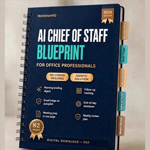 AI Chief of Staff Blueprint | 7 Proactive AI Systems for Email, Meetings, Follow-Up | No-Code Guide (PDF)