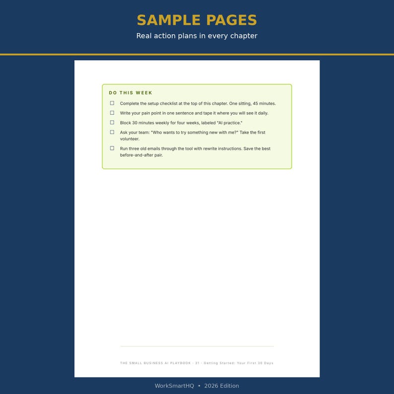 Small Business AI Playbook | Complete End-to-End Guide to AI Tools, Automation & Agents for Small Business (2026 PDF) image 5
