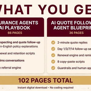 AI-pakket voor verzekeringsagenten | Prospectiehandleiding + opvolgingsplan | PDF-download 2026 afbeelding 2