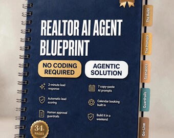 Plan de seguimiento de clientes potenciales inmobiliarios mediante IA para agentes inmobiliarios / Respuesta instantánea a consultas / Guía de automatización sin código (PDF)